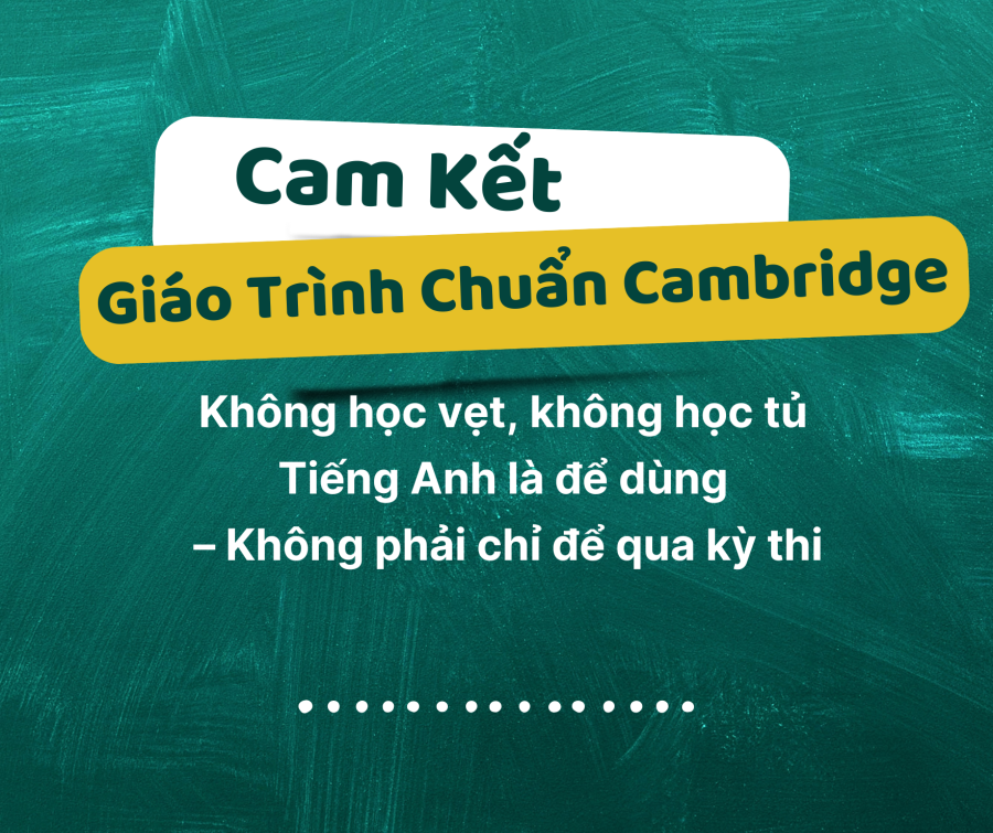 📖 Cam kết ứng dụng thực tế cao trong giáo trình – Không học vẹt, không học tủ