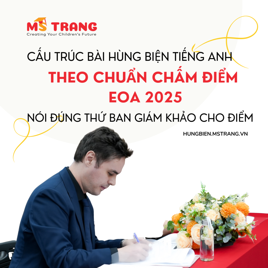 EOA không chấm bài nói hay – EOA chấm năng lực tư duy & tác động