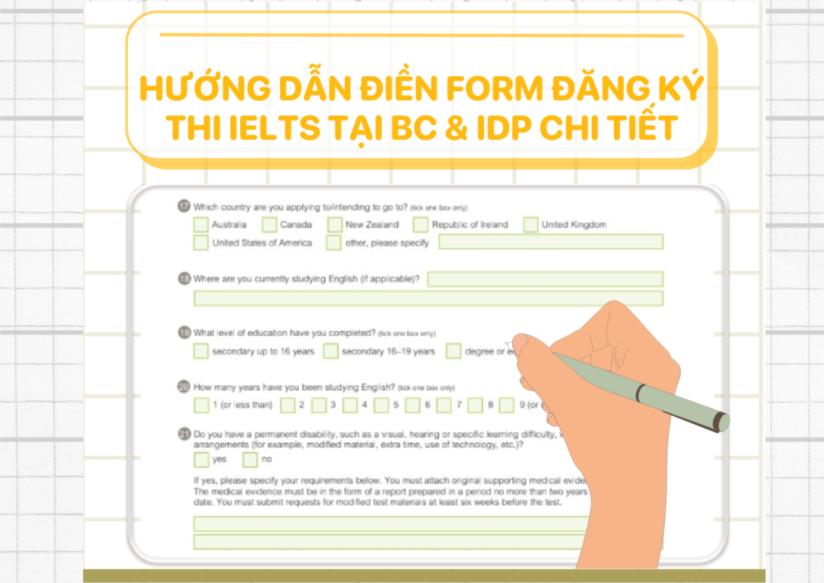 Hướng dẫn cách đăng ký thi IELTS tại web British Council và IDP